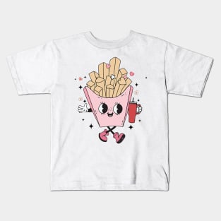 Cute Fries Boujee Boo-Jee Valentine Day Graphic Girls Kids T-Shirt